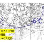 ２０２１年１２月２６日東京初雪の日の天気図